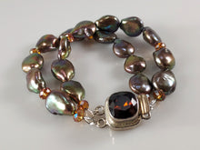 Load image into Gallery viewer, Handcrafte pearl and Gemstone bracelet bykatejewelry.