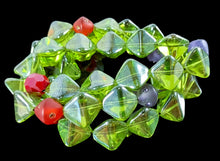 Load image into Gallery viewer, Czech Glass triplet stretch bracelets