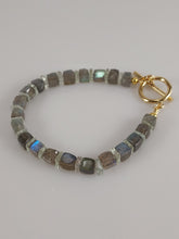 Load image into Gallery viewer, Cubed Labradorite Bracelet