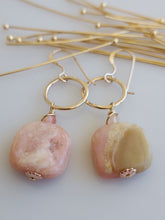 Load image into Gallery viewer, Marbled Pink Opal earrings