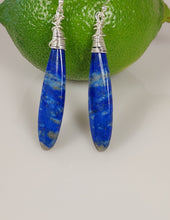 Load image into Gallery viewer, Lapis Lazuli teardrop earrings - SOLD OUT