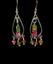 Load image into Gallery viewer, Tempting Tourmaline teardrop earrings