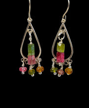 Load image into Gallery viewer, Tempting Tourmaline teardrop earrings