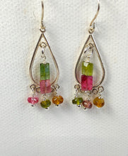 Load image into Gallery viewer, Tempting Tourmaline teardrop earrings