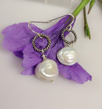 Load image into Gallery viewer, Zebra Pearl earrings-SOLD OUT