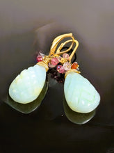 Load image into Gallery viewer, Peruvian Opal pineapple earrings - SOLD OUT