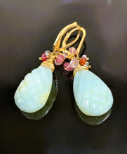 Load image into Gallery viewer, Peruvian Opal pineapple earrings - SOLD OUT