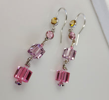 Load image into Gallery viewer, Pretty in pink earrings