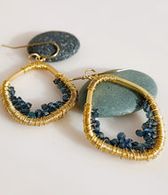 Load image into Gallery viewer, Geode wire wrapped earrings-SOLD OUT