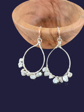 Load image into Gallery viewer, Keshi Pearl Hoop Earrings