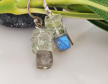 Load image into Gallery viewer, Cubes of Labradorite Earrings