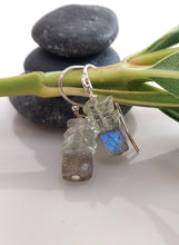 Load image into Gallery viewer, Cubes of Labradorite Earrings