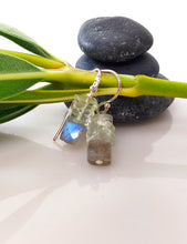 Load image into Gallery viewer, Cubes of Labradorite Earrings