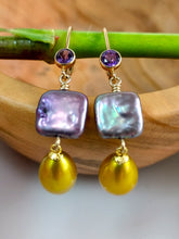 Load image into Gallery viewer, Colorful Pearl Drop Earrings