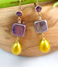 Load image into Gallery viewer, Colorful Pearl Drop Earrings