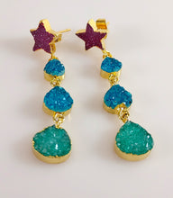 Load image into Gallery viewer, Drusy Dangling Earrings