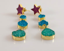 Load image into Gallery viewer, Drusy Dangling Earrings