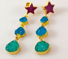 Load image into Gallery viewer, Drusy Dangling Earrings