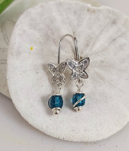 Load image into Gallery viewer, Blue Topaz Butterfly Earrings - SOLD OUT