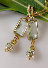 Load image into Gallery viewer, Green Amethyst Drop Earrings-SOLD OUT-Donated-Silent Auction Fundraiser for Animal Hospice Fund