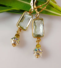 Load image into Gallery viewer, Green Amethyst Drop Earrings-SOLD OUT-Donated-Silent Auction Fundraiser for Animal Hospice Fund