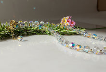 Load image into Gallery viewer, Wear this timeless clear Crystal necklace handcrafted bykatejewelry.