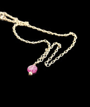 Load image into Gallery viewer, Pink Tourmaline pendant necklace