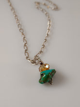 Load image into Gallery viewer, Southwest Turquoise and Crystal pendant necklace