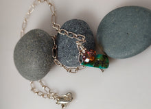Load image into Gallery viewer, Southwest Turquoise and Crystal pendant necklace