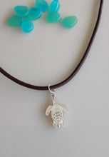 Load image into Gallery viewer, Andrea's Mother of Pearl turtle necklace