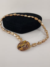 Load image into Gallery viewer, Caramel Pearl and Bronze Necklace
