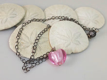 Load image into Gallery viewer, Murano Glass Heart and Chain Necklace