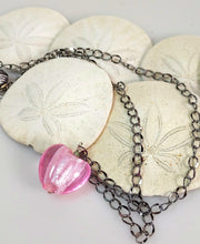 Load image into Gallery viewer, Murano Glass Heart and Chain Necklace
