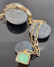 Load image into Gallery viewer, Iridescent Lantern Pendant Necklace