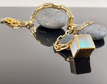 Load image into Gallery viewer, Iridescent Lantern Pendant Necklace
