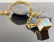 Load image into Gallery viewer, Iridescent Lantern Pendant Necklace