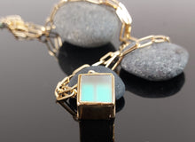 Load image into Gallery viewer, Iridescent Lantern Pendant Necklace