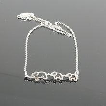 Load image into Gallery viewer, Elephant Family on the move Necklace