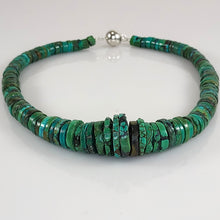 Load image into Gallery viewer, Natural Turquoise Slice Necklace