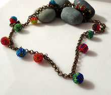Load image into Gallery viewer, Beaded Mosaic Necklace