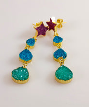 Load image into Gallery viewer, Drusy Dangling Earrings
