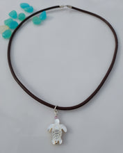 Load image into Gallery viewer, Andrea's Mother of Pearl turtle necklace