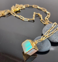 Load image into Gallery viewer, Iridescent Lantern Pendant Necklace