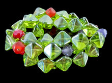 Load image into Gallery viewer, Czech Glass triplet stretch bracelets
