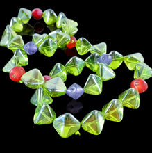 Load image into Gallery viewer, Czech Glass triplet stretch bracelets
