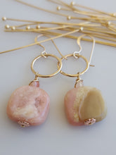 Load image into Gallery viewer, Marbled Pink Opal earrings
