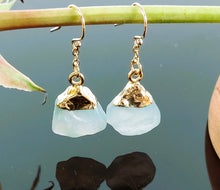 Load image into Gallery viewer, Chalcedony wedge earrings
