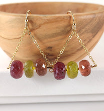 Load image into Gallery viewer, Tourmaline Trio Earrings
