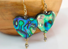 Load image into Gallery viewer, Mother of Pearl Heart Earrings
