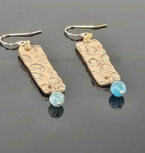 Load image into Gallery viewer, Boho Angelite Dangle earrings

